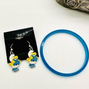 Vintage Smurf Earrings 💙